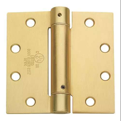 Imperial USA CPS4545-US4-M 4.5 " x 4.5 " Satin Brass Full Mortise Squared Spring Hinge With Non-Removable Pin