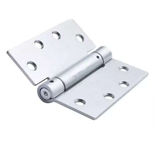 4.5 " x 4.5 " Brushed Chrome Surface Mount Removable Pin Squared Hinge