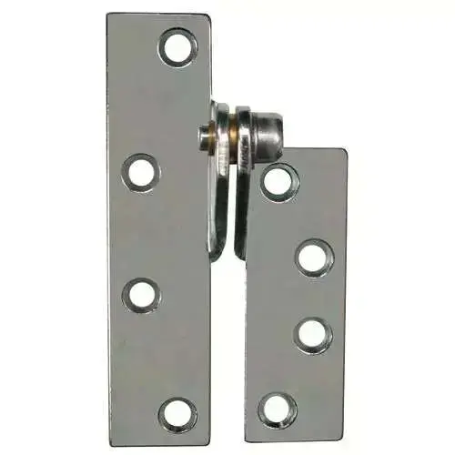 4 " Brushed Chrome Left-Handed Reinforcing Hinge