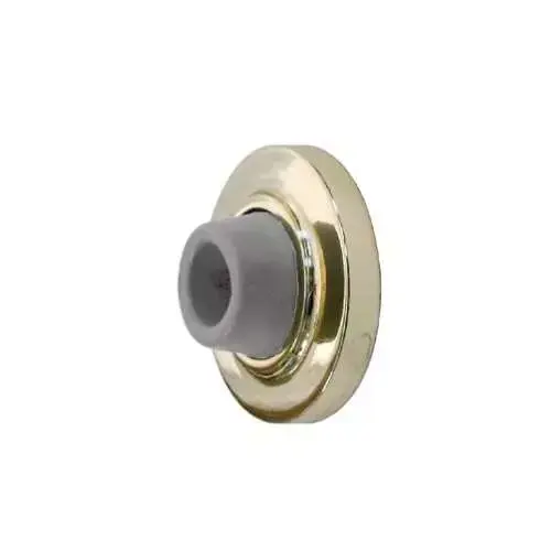 Bright Brass Concave Wall Mounted Door Stop