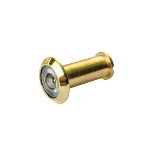 9-1/6 " 190-Degree Bright Brass Door Viewer