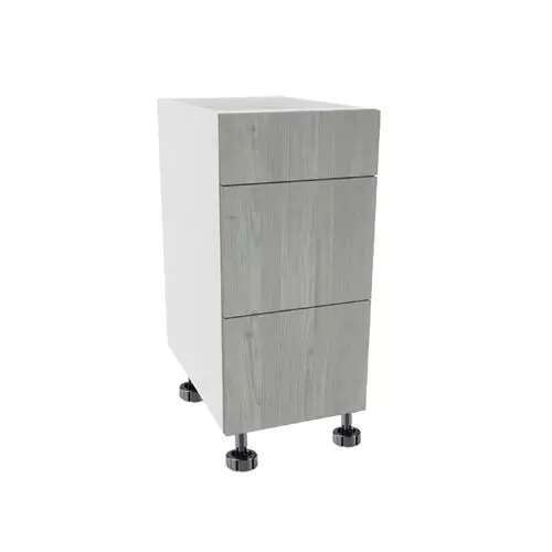 Imperial USA SA-VDB15-GN Quick Assemble Modern Style, Grey Nordic 15 " Vanity Base Kitchen Cabinet, 3 Drawer (15 " W x 21 " D x 34.50 in H)