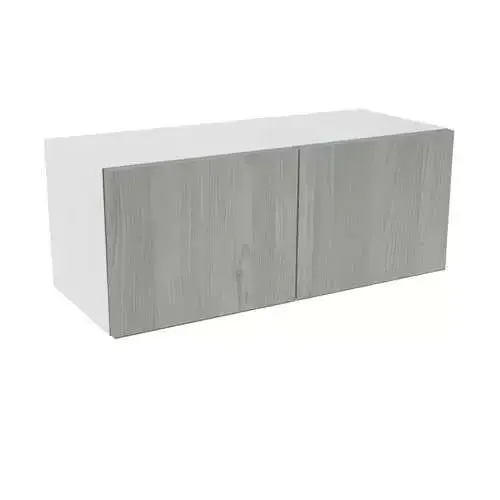 Cambridge Threespine 30W x 18H x 12"D Bridge Cabinet Grey Nordic Wood