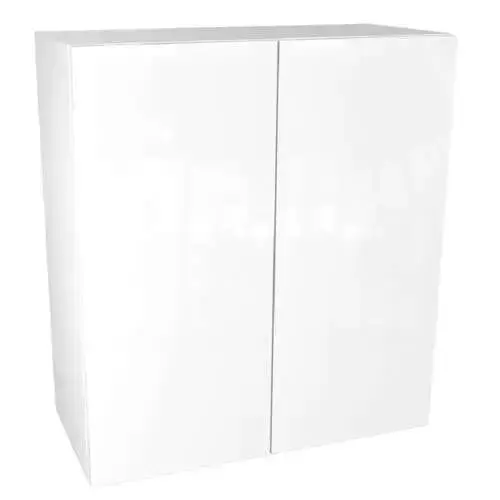 Quick Assemble Modern Style, White Gloss 30 x 42 " Wall Kitchen Cabinet, 2 Door (30 " W x 12 D x 42 " H)