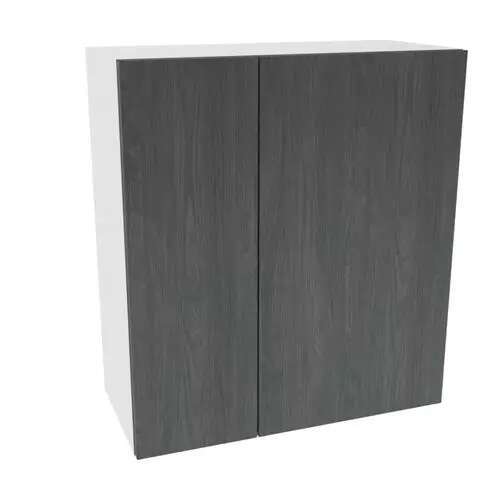 Quick Assemble Modern Style, Carbon Marine 36 x 30 " Wall Kitchen Cabinet, 2 Door (36 " W x 12 D x 30 " H)