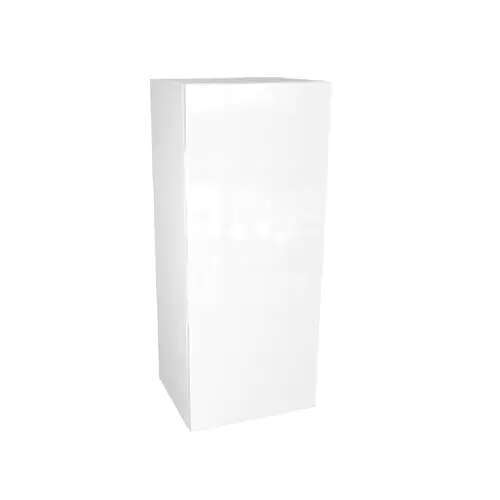 Quick Assemble Modern Style, White Gloss 9 x 30 " Wall Kitchen Cabinet (9 " W x 12 D x 30 " H)