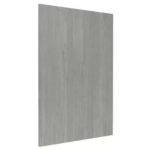 Grey Nordic Slab Style Wall Kitchen Cabinet End Panel (12 in W x 0.75 in D x 42 in H)