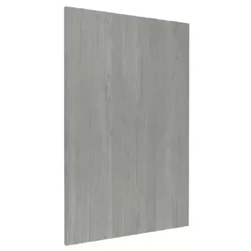 Grey Nordic Slab Style Wall Kitchen Cabinet End Panel (12 in W x 0.75 in D x 30 in H)