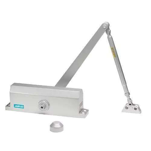 Commercial ADA Grade 1 Door Closer in Aluminum with Adjustable Spring Tension - Sizes 1-4