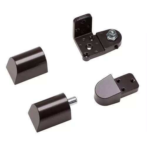 Pitco Style 3/4 " Left Hand Offset Door Pivot Hinge Set for Adams Rite Type Storefront Door in Duronodic