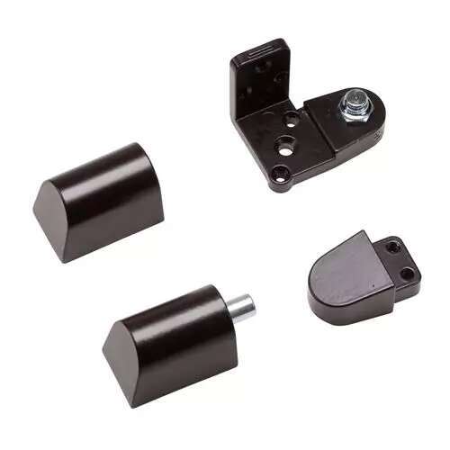 US Aluminum Style 3/4 " Left Hand Offset Door Pivot Hinge Set for Adams Rite Type Storefront Door in Duronodic