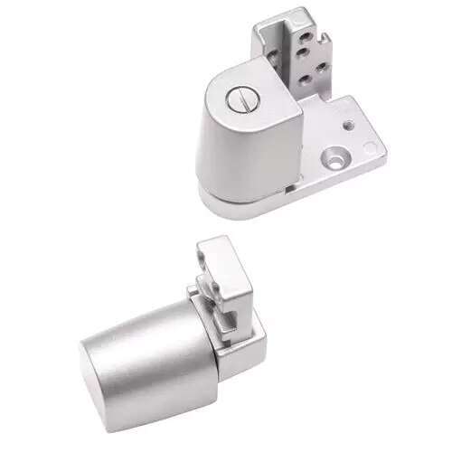 Imperial USA TH1118-LH-AL Kawneer Style Left Hand Offset Door Pivot Hinge Set for Adams Rite Type Storefront Door in Aluminum