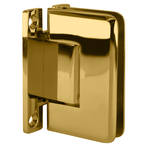 Polished Brass Pinnacle 537 Series 5 Degree Pre-Set Wall Mount 'H' Back Plate Hinge