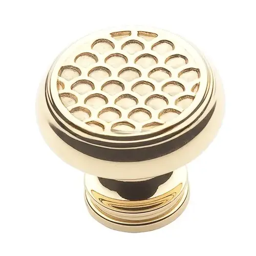 1-1/3" Couture Knob Bright Brass Finish