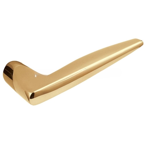 Pair 5166 Lever Less Rose Unlacquered Brass Finish