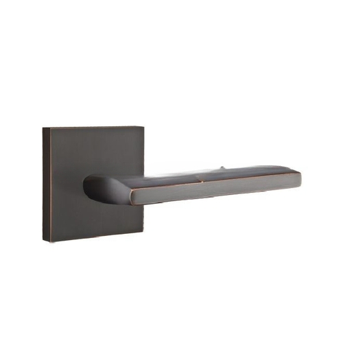 Helios Lever Dummy Pair With Square Rose Oil Rubbed Bronze Finish