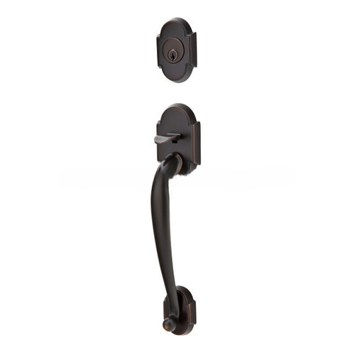 Bristol 2-3/8" Or 2-3/4" Backset Single Cylinder Nashville Tubular Handleset, Oil Rubbed Bronze Finish