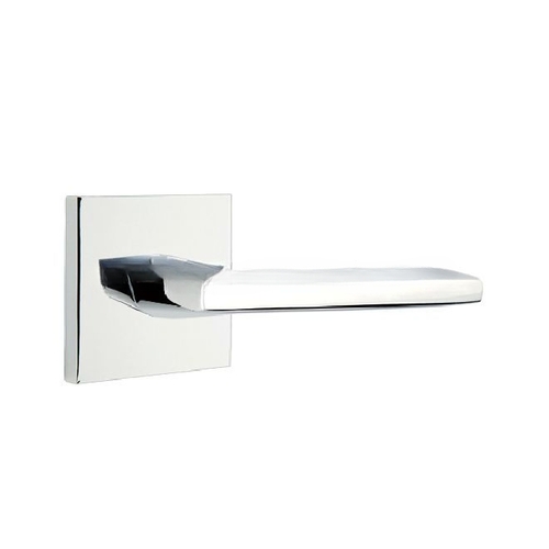 Helios Lever Dummy Pair With Square Rose Bright Chrome Finish