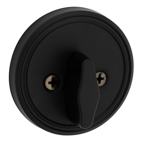 One Sided Deadbolt with New Chassis with RCAL Latch and RCS Strike Matte Black Finish