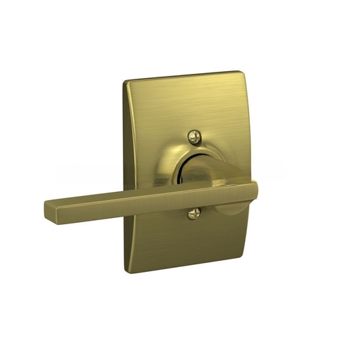 Latitude Lever with Century Rose Half Dummy Satin Brass Finish