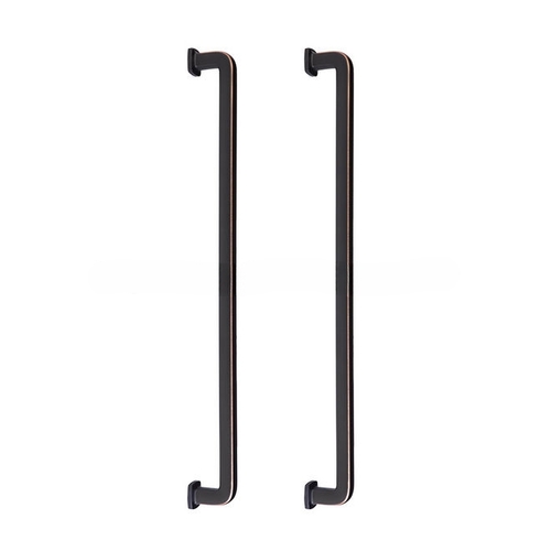 Pair of Westridge Appliance Pulls with 18" Center to Center and Back to Back Mounting Oil Rubbed Bronze Finish