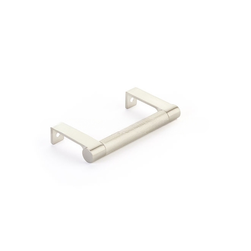 Select Cabinet Round Knurled Satin Nickel Grip Edge Pull with 10-1/4" Center to Center Satin Nickel Finish