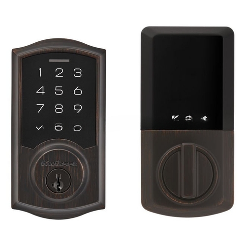 Traditional SmartCode Touchpad Electronic Deadbolt SmartKey Venetian Bronze Finish