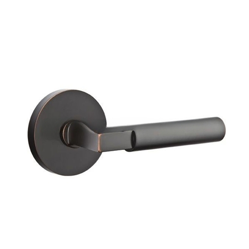 Hercules Lever Dummy Pair with Disk Rose for 1-1/4" to 2" Door Oil Rubbed Bronze Finish