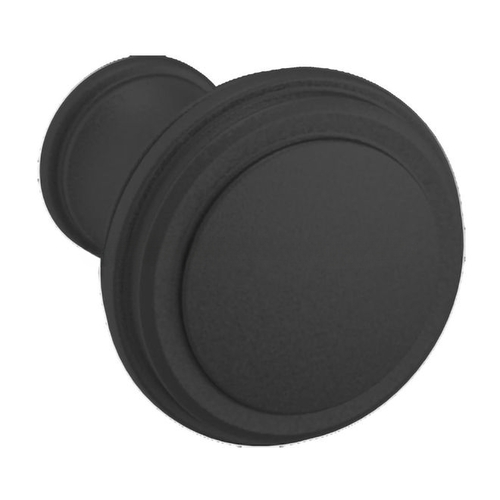 1" Square Severin C Knob Satin Black Finish