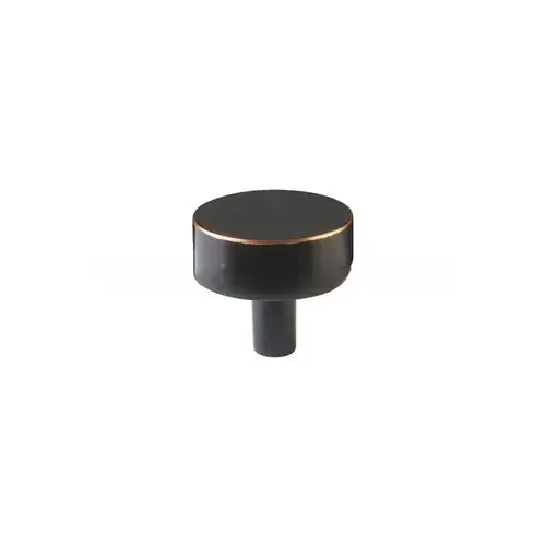 Conical Stem Smooth Knob 1-1/4" Select Cabinet Knob Oil Rubbed Bronze Finish