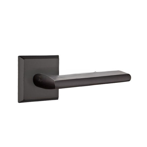 Lariat Lever Dummy Pair with Style # 6 Rose for 1-3/8" to 2" Door Flat Black Bronze Finish