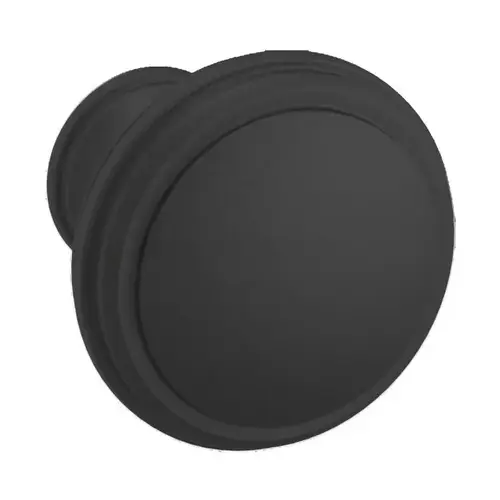 1-1/3" Round Severin C Knob Satin Black Finish