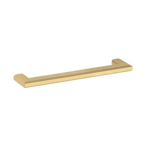 6" Center to Center Bevel Pull Lifetime Satin Brass Finish