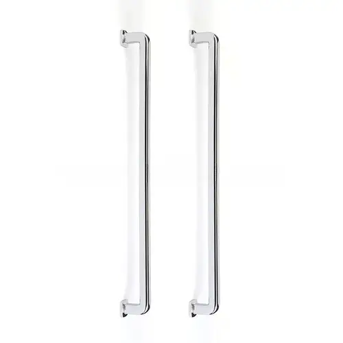 Pair of Westridge Appliance Pulls with 18" Center to Center and Back to Back Mounting Polished Chrome Finish