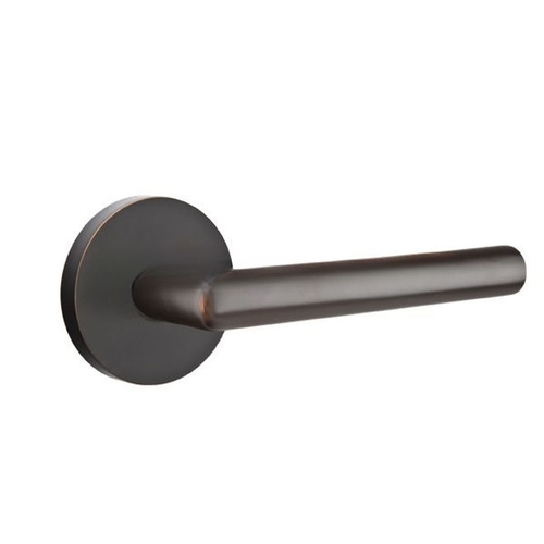 Stuttgart Lever Dummy Pair with Disk Rose for 1-1/4" to 2" Door Oil Rubbed Bronze Finish