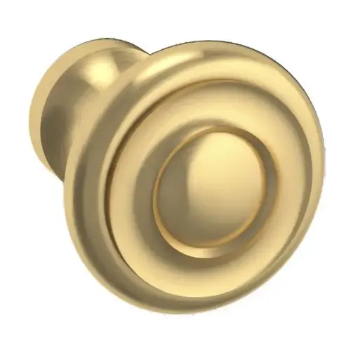 1" Dominion Knob Lifetime Satin Brass Finish