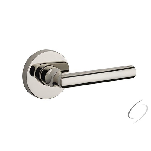 Half Dummy Tube Lever and Contemporary Round Rose Lifetime Bright Nickel Finish