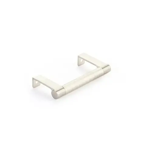 Select Cabinet Round Smooth Satin Nickel Grip Edge Pull with 10-1/4" Center to Center Satin Nickel Finish