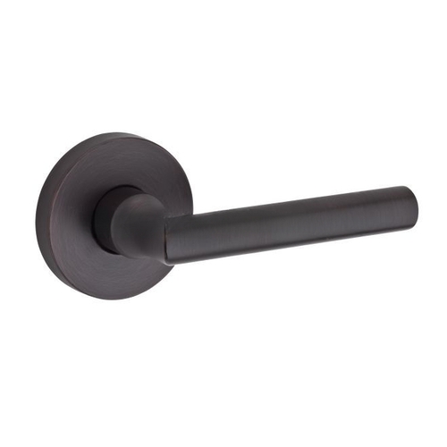 Half Dummy Tube Lever and Contemporary Round Rose Venetian Bronze Finish