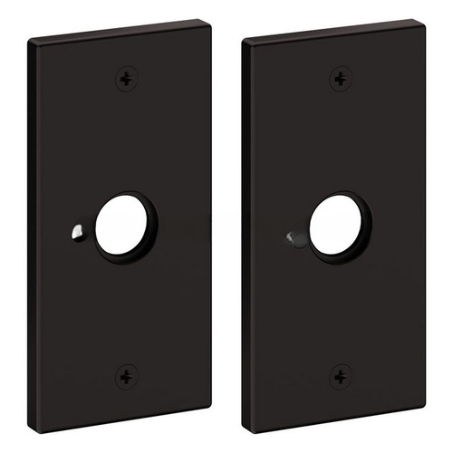 5" Contemporary Privacy Rose Pair Oil Rubbed Bronze Finish