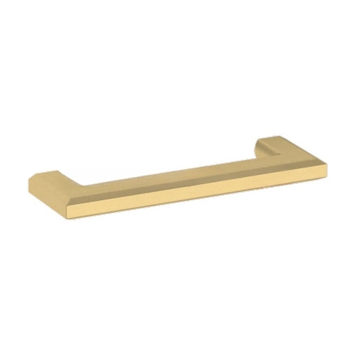 4" Center to Center Bevel Pull Lifetime Satin Brass Finish