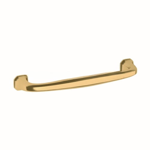 6" Center to Center Severin B Pull Unlacquered Brass Finish