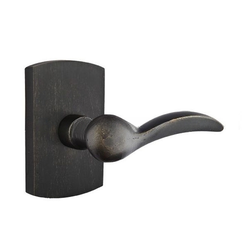 Durango Lever Dummy Pair with Style # 4 Rose for 1-3/8" to 2" Door Medium Bronze Finish