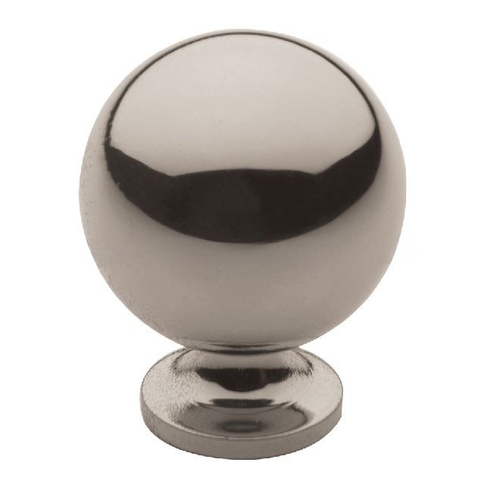 1" Ball Knob Lifetime Bright Nickel Finish