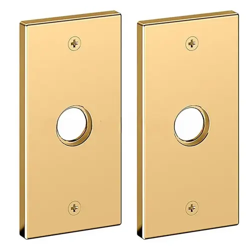 5" Contemporary Passage Rose Pair Lifetime Brass Finish