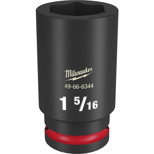 SHOCKWAVE Impact Duty Series Deep Impact Socket, 1-5/16 in Socket, 3/4 in Drive, Square Drive Black Phosphate