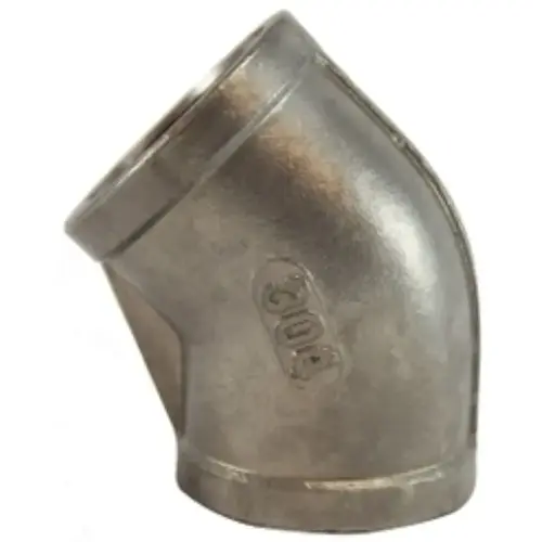 62183 Pipe Elbow, 1/2 in, 45 deg Angle, Stainless Steel, 300 psi Pressure - pack of 5