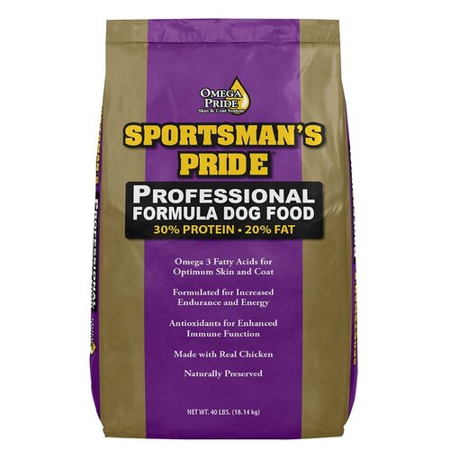 Sportsman's Pride 10184 Professional Formula Dog Food, Adult Breed, Dry, Chicken, 40 lb Bag