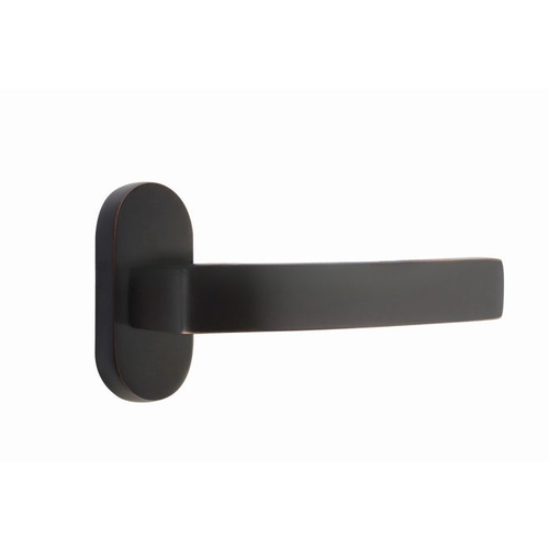 Breslin Lever Left Hand Single-Sided Dummy with 1-1/2" X 3" Oval Stretto Narrow Trim Lockset for 1-1/4" to 1-3/4" Door Oil Rubbed Bronze Finish