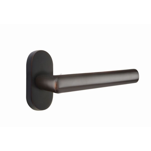 Stretto Lever Right Hand Dummy Pair with 1-1/2" X 3" Oval Stretto Narrow Trim Lockset for 1-1/4" to 1-3/4" Door Oil Rubbed Bronze Finish